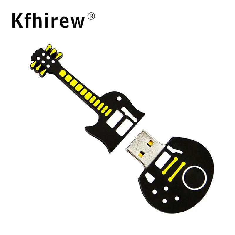 Pendrive 128 GB 64 GB Fashion Cartoon Pen drive 128gb 64GB 32GB guitar drive pen 16GB 8GB Memoria USB Memory Stick Pendrive