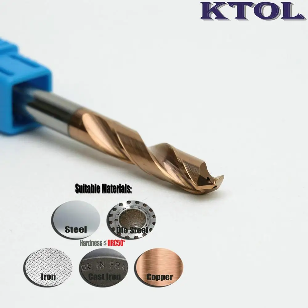 Titanium Coated Power Tools Metal Drilling Drill Bit Edge Cutter Milling Cutter 