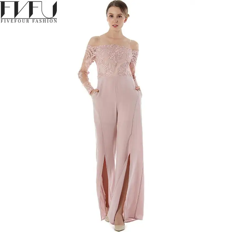 Fashion 2017 Jumpsuit Summer Elegant Embroidered Jumpsuit