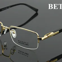 BETSION чистые титановые очки, мужские очки, оптическая оправа для очков, очки Rx able