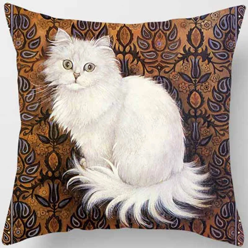 Горячая Распродажа, милый чехол для подушки с изображением кошек, квадратный чехол для подушки с милым мультяшным Кроликом, наволочки, размер 45*45 см - Цвет: 15