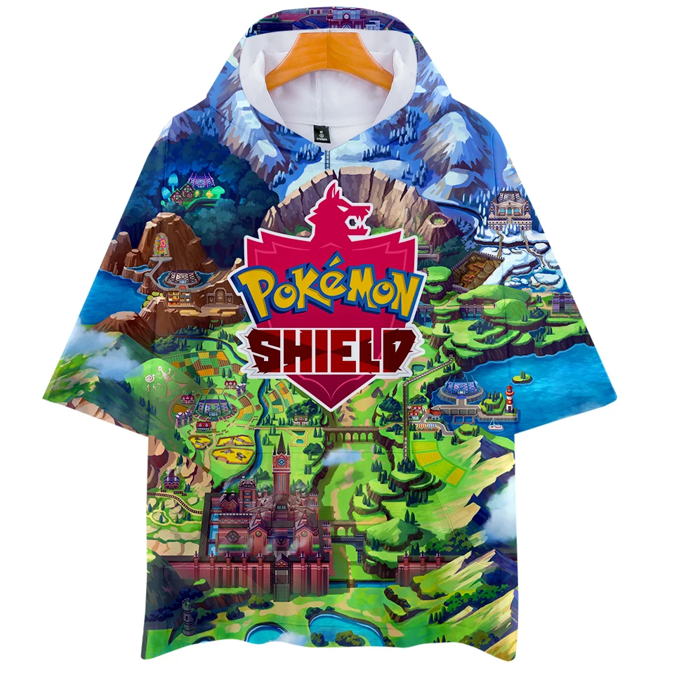 Pokemon Sword and Shield 3D Печатные Футболки с капюшоном для женщин/мужчин модные летние футболки с короткими рукавами горячая Распродажа футболки