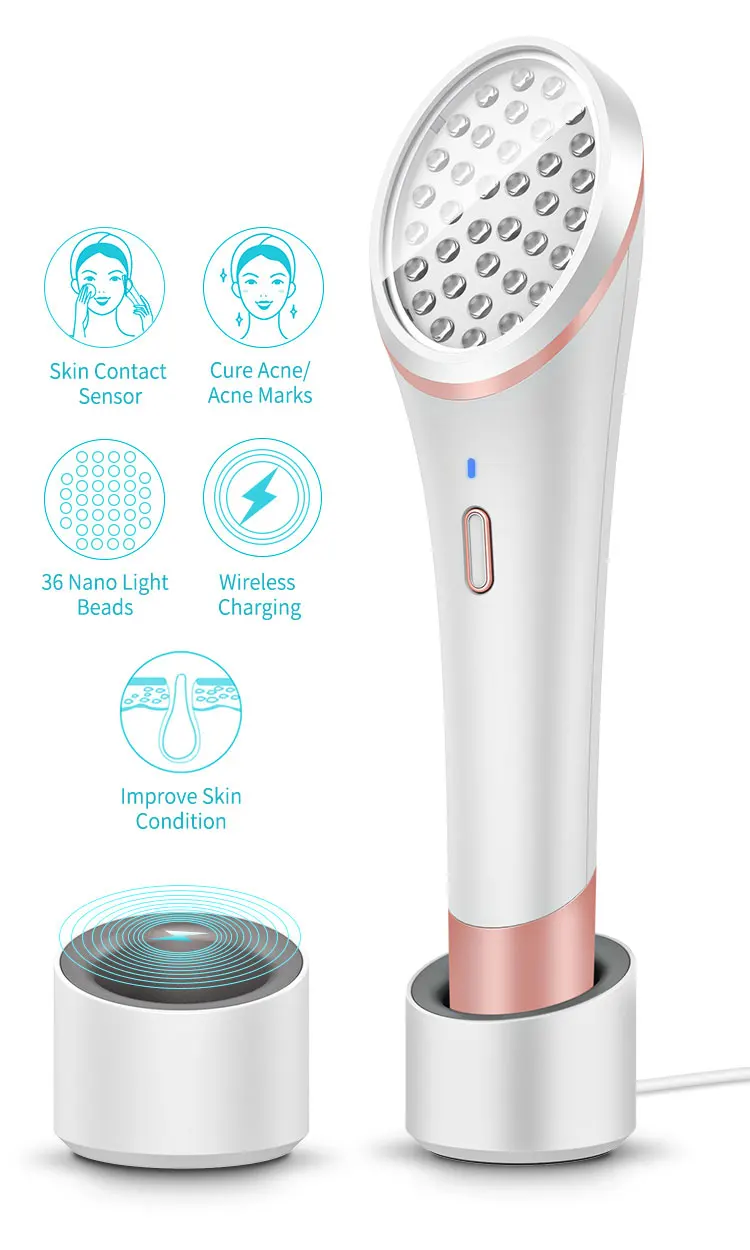 New products 2019 red led light therapy device acne skin treatment face beauty device