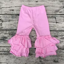 Последняя женская одежда дизайн tween восхитительная одежда Вечерние пляжные уникальные товары брюки детские большие брюки с рюшами