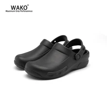 WAKO Chef Shoes Men Non-Slip Restaurant Kitchen Working Shoes Waterproof Safety Anti-Skid Hotel Cook Shoes Slip On Clogs 9018 WAKO Chef Shoes Men Non-Slip Restaurant Kitchen Working Shoes Waterproof Safety Anti-Skid Hotel Cook Shoes Slip On Clogs 9018