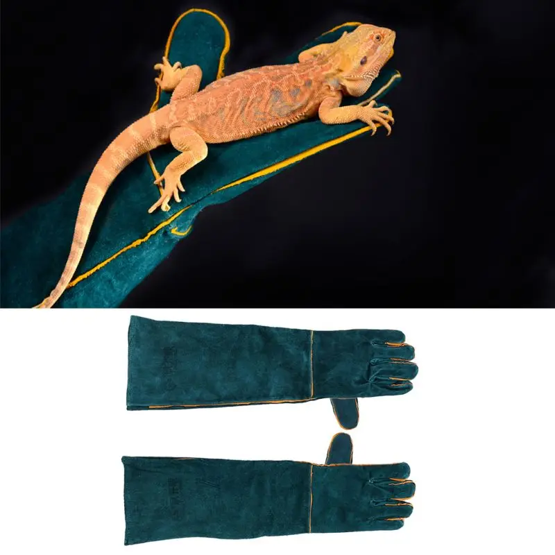 Рептилия анти-Укус/антицарапки безопасные дышащие перчатки для груминга змея попугай ящерица дикие животные перчатки для домашних животных