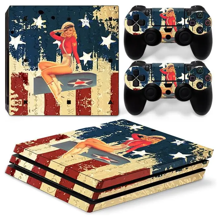 Конкурентоспособная цена высокое качество кожи наклейка для PS4 Pro консоли