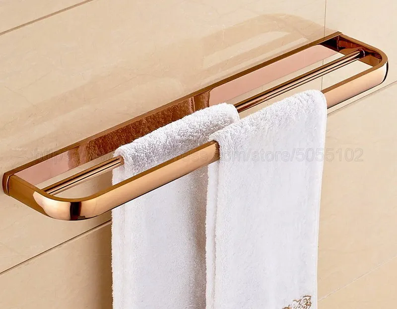 Rose Gold Brass Finish Bathroom Accessories Set,Paper Holder,Towel Bar,Soap Basket,Toilet Brush Holder,Bathroom Sets zba865