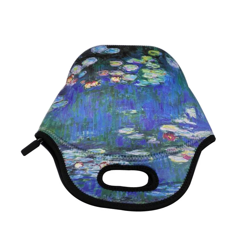 Monsisy Neoprene Lunch Bag for Women kids Men Cooler Lunch Box Bag Tote Portable Thermal Coffee Snack Food Picnic Bag Bolsa
