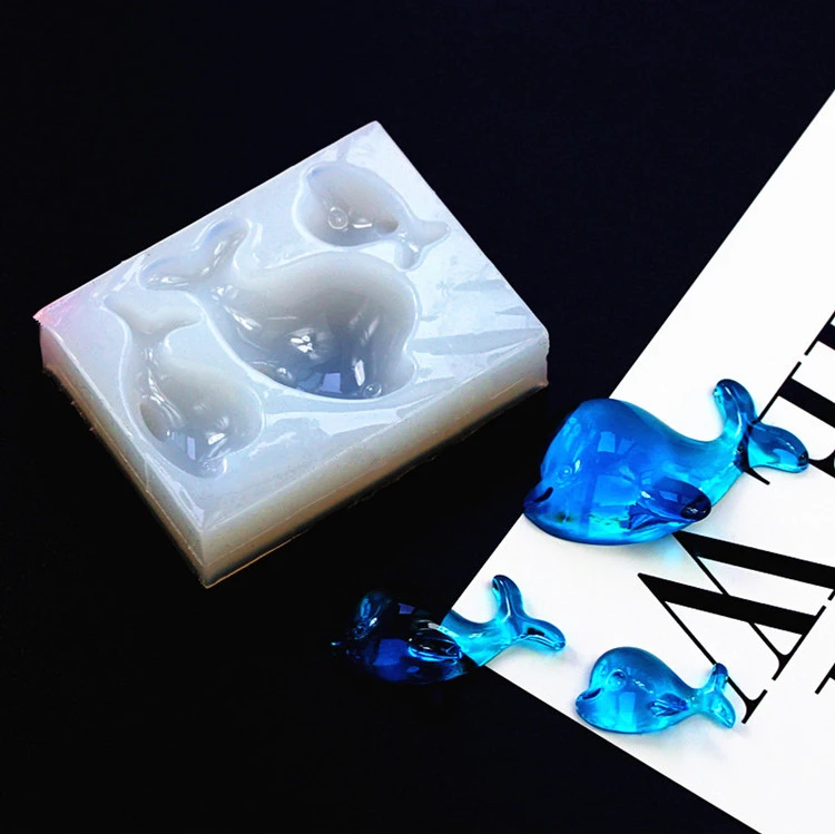 

1pcs Dolphin Silicone Mold 3D Fondant Soap Chocolate Candy Molds Sugarcraft Cake Decoration Tools Kitchen Baking Moulds