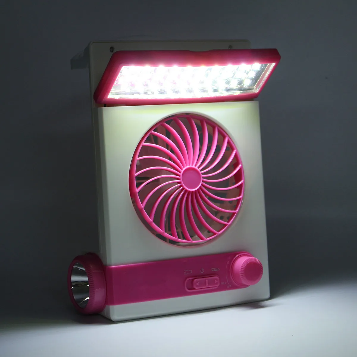 2 в 1 AC перезаряжаемый Солнечный воздухозаборник Вентилятор охлаждения светодиодный фонарь кулер для кемпинга Лето Мини Портативный прохладный вентилятор