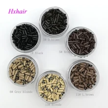 1000 шт 2,8 мм, медные трубки с колокольчиком снизу/звенья бусин/черный D-коричневый L-коричневый серый блонд