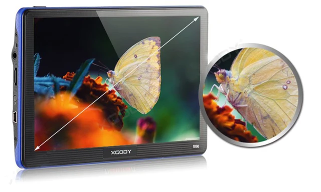 XGODY 7 inch 886 samochód ciężarowy Nawigacja GPS 256M + 8GB pojemnościowy ekran FM Navigator + kamera cofania Rosja US AU 2018 UE darmowa mapa -