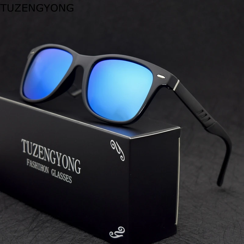 

TUZENGYONG Brand Classic Square Polarized Men Sunglasses Women Coating Mirror Sun Glasses Driving Fishing Eyewear Male Goggles