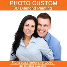 Фото на заказ, полный круглый бриллиант картина вышивки крестом, Настенный декор, алмазная вышивка DIY Алмазная мозаика Наборы, подарок на день рождения