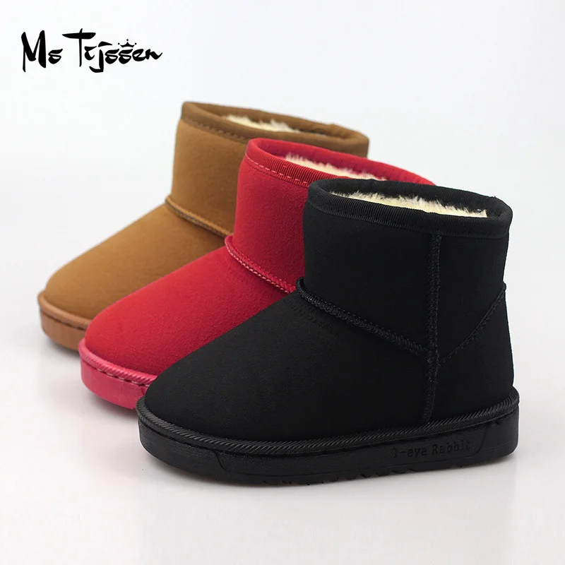 

Children's Snow Boots Boys and Girls Non-Slip Water Resistant Winter Boots MT002
