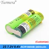 Turmera 18650 battery 3400mah ncr18650b 12.6v 16.8v 21v battery for screwdriver battery weld soldering strip customize battery ► Photo 2/6
