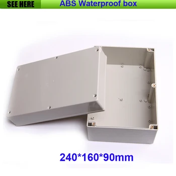 

Small Size Grey Cover ABS Material IP65 Plastic Waterproof Electrical Box 240*160*90mm