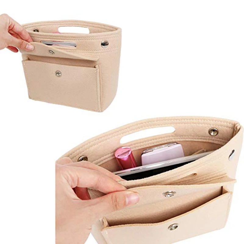 Новая сумка для хранения Портативная сумка для хранения одежды водонепроницаемый войлочный Органайзер сумка прочная Косметика органайзер ювелирный макияж сумка