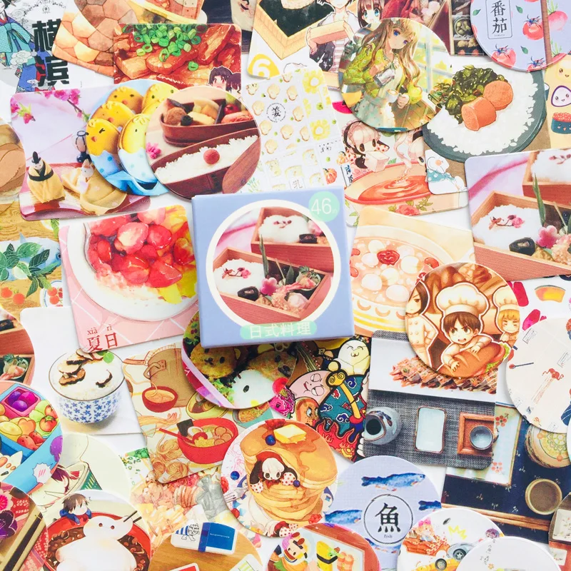

45 шт./коробка Декоративные наклейки для кухни