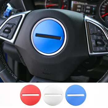 

MOPAI ABS Car Interior Steering Wheel Decoration Cover Trim Stickers for Chevrolet Camaro 2017 Up Car Accessories Styling