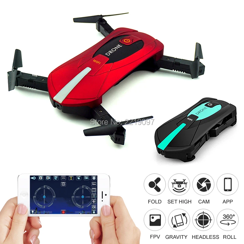 JY018 Mini Foldable Selfie Portable Folding RC Drone FPV Pocket Quadcopter With Camera HD WIFI Altitude Hold Helicopter VS GW018