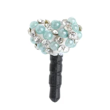 OOTDTY Стразы Love Heart 3,5 мм разъем для защиты от пыли Пробка для наушников для смарт-Phone-M35