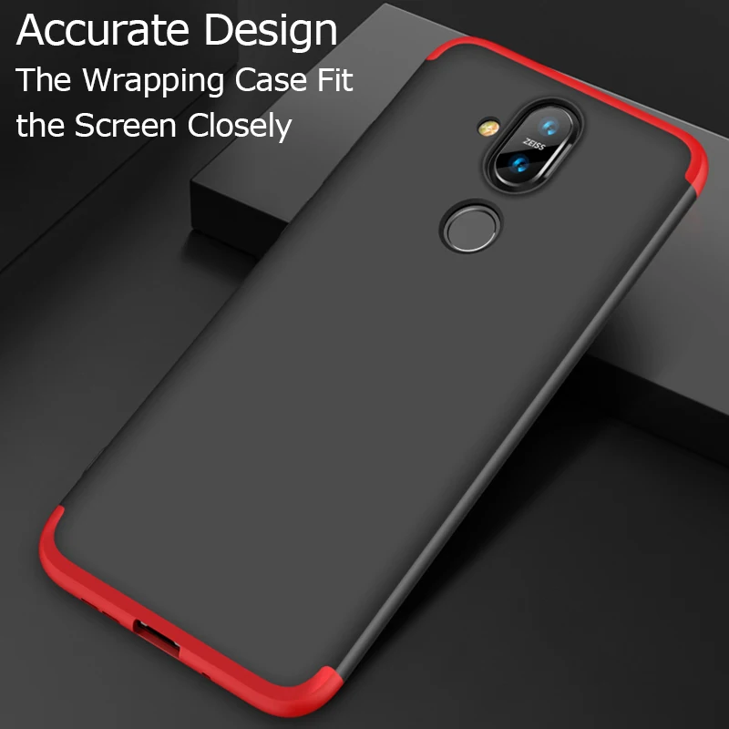 جراب هاتف لنوكيا 7.1 زائد حالات 360 كامل حماية يغطي كوكه على لنوكيا 8.1 2018X7 الوفير فوندا كابا