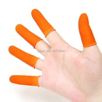 

New 100pcs/bag Non-slip Disposable Rubber Eyebrow Extension Finger Gloves microblading pigment cover Permanent Makeup accessary