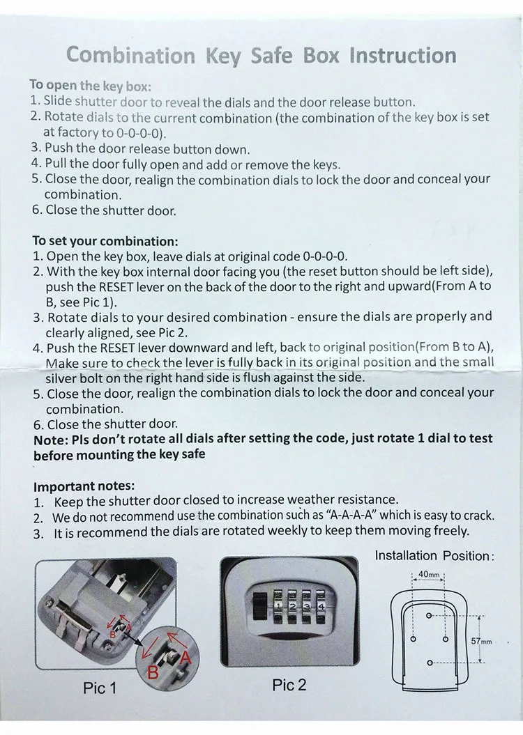 Key Safe Box Outdoor Digit Wall Mount Combination Password Lock Aluminum Alloy Material Keys Storage Box Security Safes OS5402 (11)