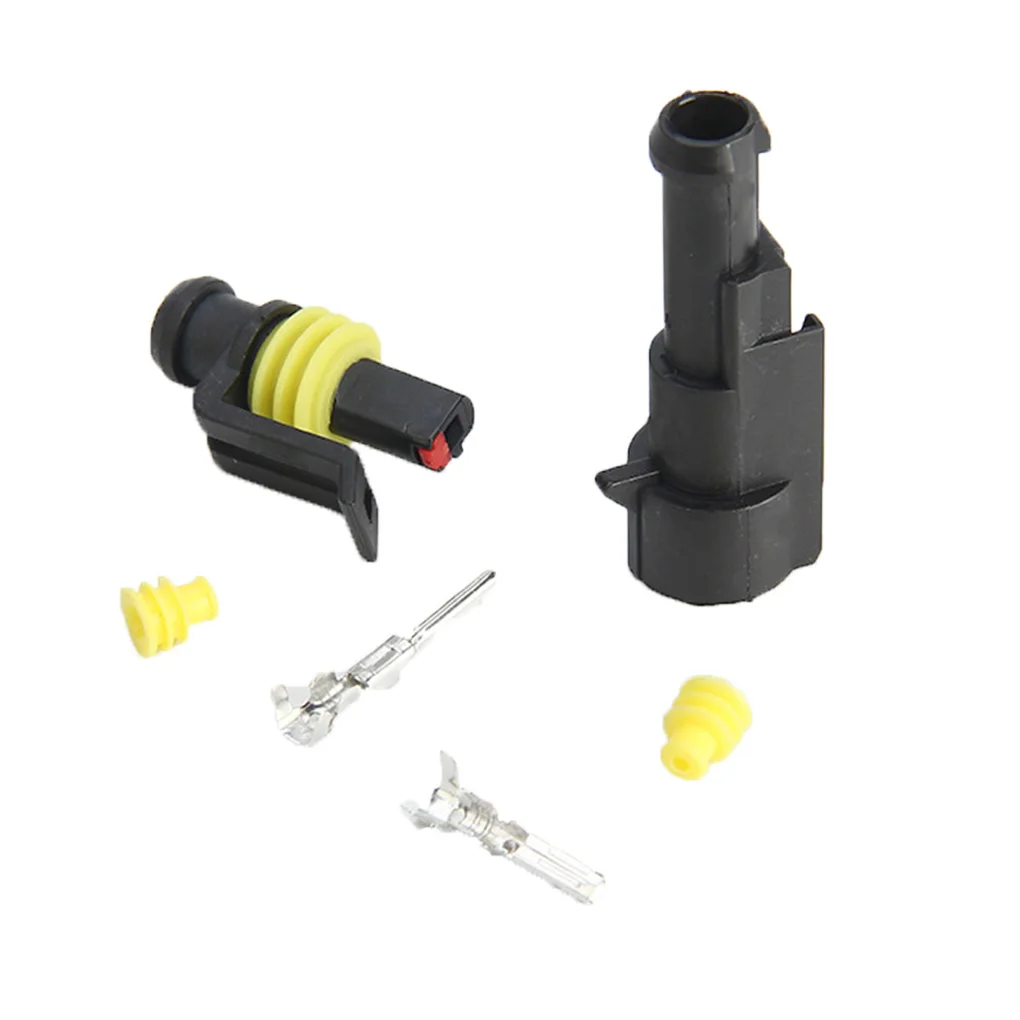 

HID Car Motorcycle Waterproof 1 Way Pin Electrical Wire Cable Joint Superseal Connector Set