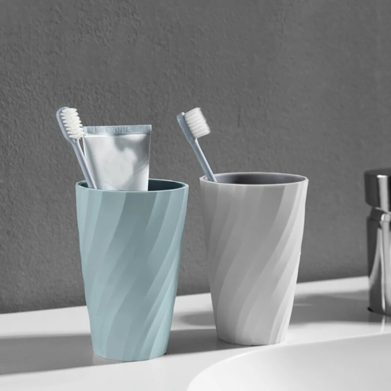 

370ml PP Material Double-Layer Tumblers Cup Toothbrush Holders Washing Drinking Home Bathroom Lightweight Tooth Mug