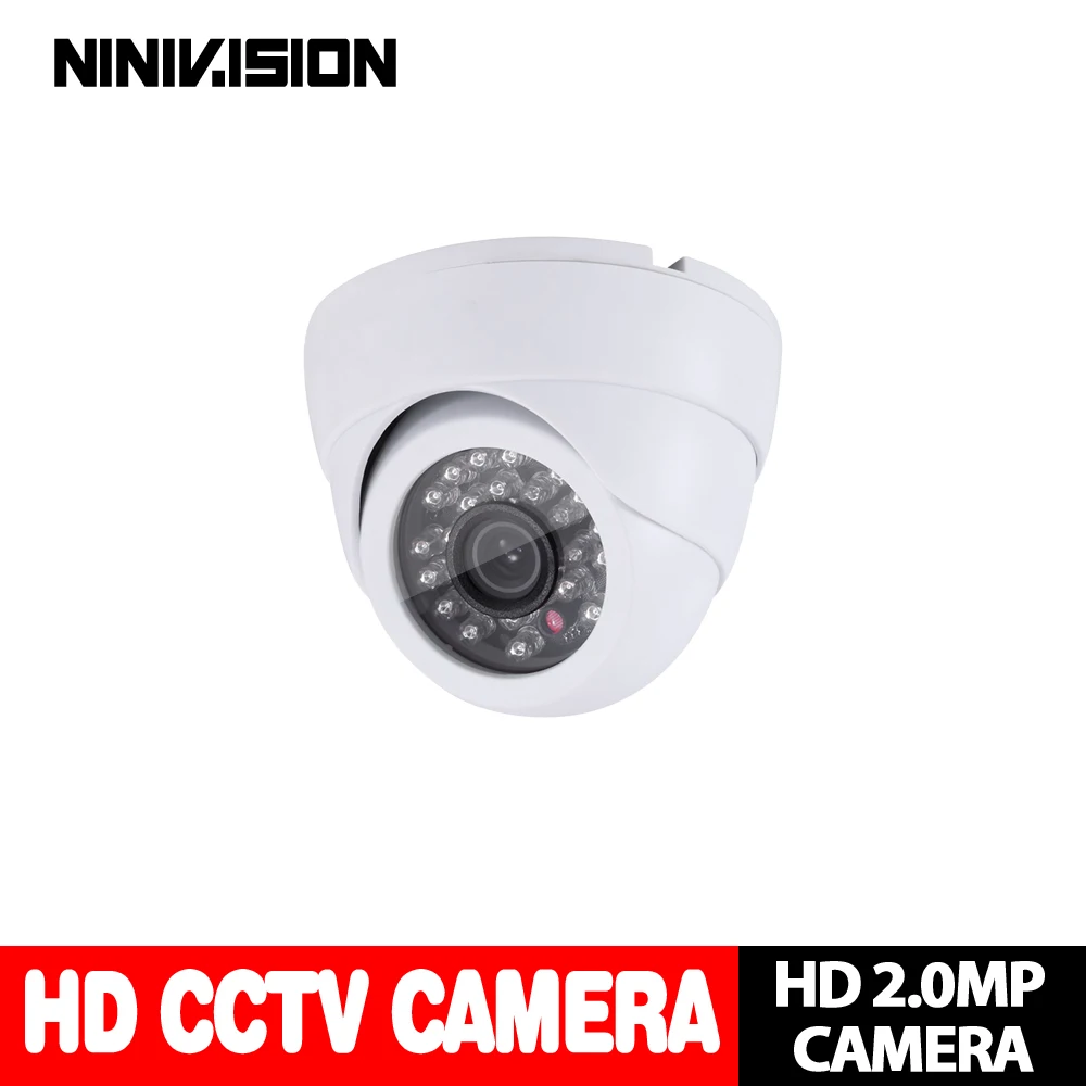 Домашнее внутреннее наружное белая купольная камера IR-CUT 2.0MP 1080 P AHD камера ночного видения AHD-H CCTV камера для системы домашнего видеонаблюдения