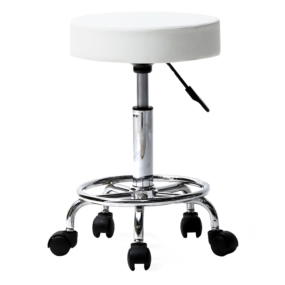 Round Stool Ha Ha Feet Rotation Bar Stool White Bar Chairs