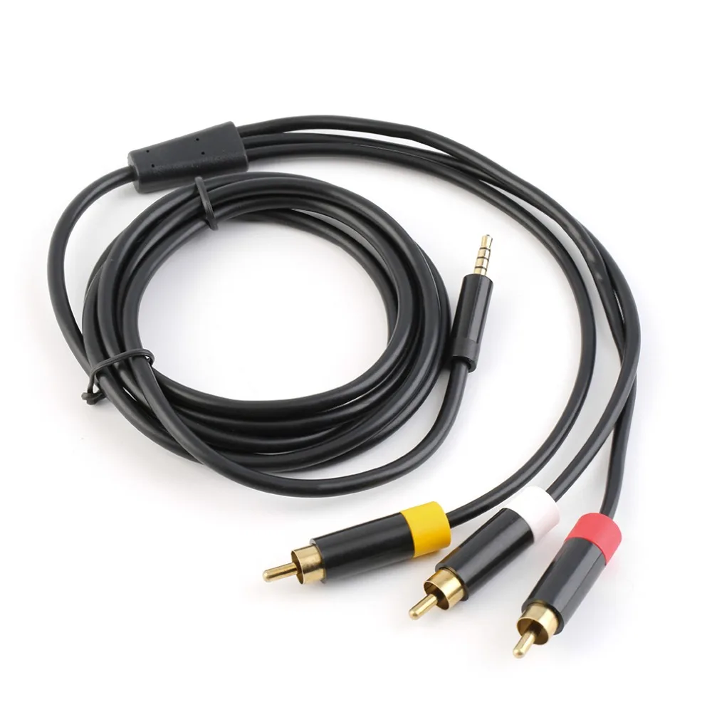 2016-New-1-8M-Audio-Video-AV-RCA-Video-Composite-Cable-Cord-For-Xbox-360-E