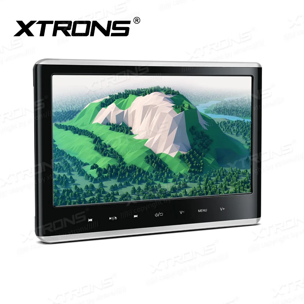 

XTRONS 1 Monitor 11.6'' inch IPS 1080P Video Headrest Seat Pillow Car DVD Player HDMI Games AV IN Out Speaker FM+IR Headphones