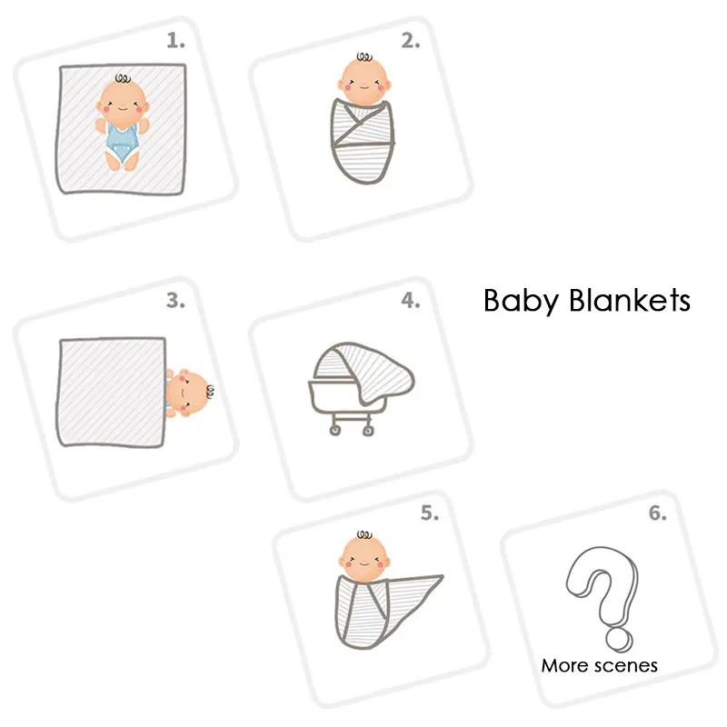 Knitted Baby Blankets Newborn Children's Blanket Newborn Muslin Swaddle Soft Bedding Baby Swaddle Blanket For Newborns