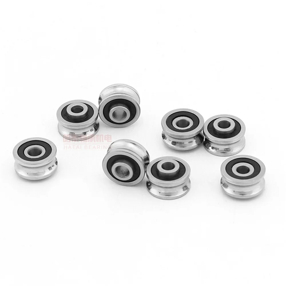

10pcs SG10 SG15 SG66 SG20 SG25 U Groove Sealed Ball Bearing Roller Pulley Bearings Guide Bearing For Spinner