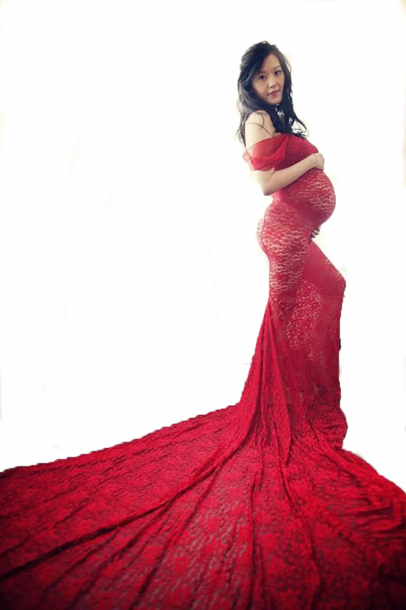 New Sexy Maternity Dresses For Photo Shoot Lace Maxi Maternity Gown Clothes For Pregnant Women Pregnancy Dress Photography Props (10)