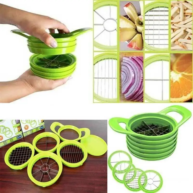 

6 In 1 Fruit Vegetables Slicer Dice Chop Machine Food Onion Chopper Potato Dicer DIY Salad Easy Clean Slicer