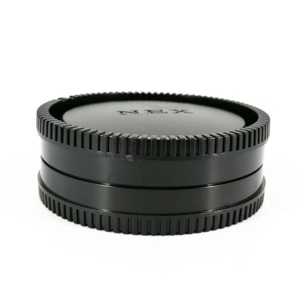 Rear Lens Cap Cover + Camera Front Body Cap for Sony FE E Mount ZV-E1 A6100 A6300 A6400 A6500 A1 A7C A7 A7R III IV V A9 ZV-E10 Camera Lens Cap Camera Protection Cap Camera Lens Cover Camera Cover