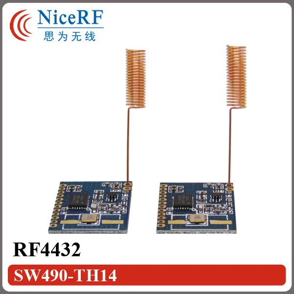 

2PCS RF4432 100mW Ultra-low Consumption 433MHz Wireless Transceiver Module