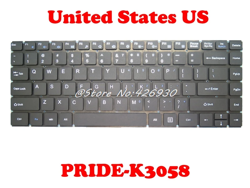 Оригинальная клавиатура США для Teclast F6 PRO Plus PRIDE K2605 MB2903003 MB2903009 K3058 YXT NB93 79