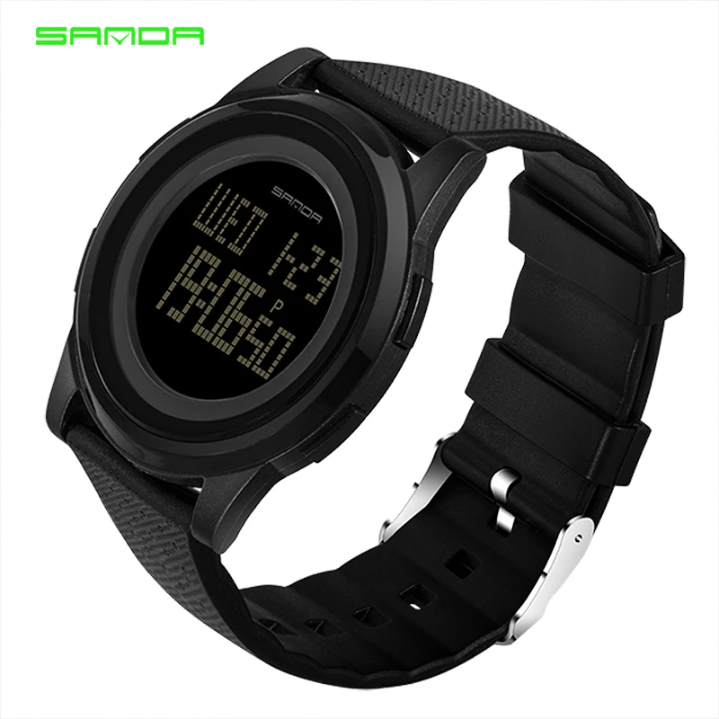 slim digital watch women's