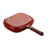 Haute qualité 28cm taille casserole Double Face gril poêle à frire ustensiles de cuisine Double Face poêle à Steak poêle à frire crêpe fournitures de cuisine en plein air ► Photo 1/6