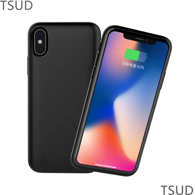 7000 mah зарядное устройство высокой емкости чехол для iphone 6 7 8 plus внешний портативный беспроводной зарядный чехол для iphone 6 7 8 plus