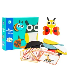 Детство деревянные головоломки животных транспорта Роман Multi-Imensional 3D мультфильм головоломки деревянные развивающие игрушки для детей G