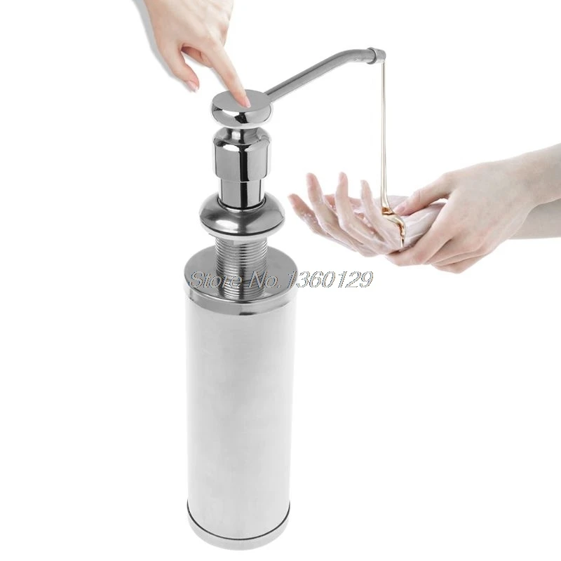 

Cheaper Stainless Steel Liquid Soap Dispenser Kitchen Sink Soap Box Chrome Soap Bottle