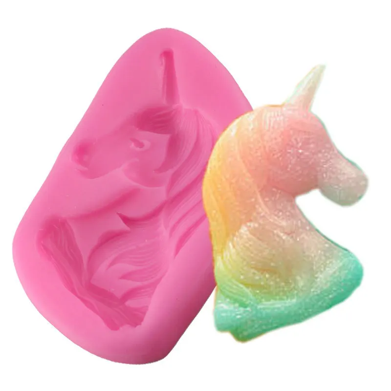 

Mujiang 3D Unicorn Silicone Mold Baby Birthday Fondant Cake Decorating Tools Unicornio Chocolate Candy Clay Gumpaste Moulds