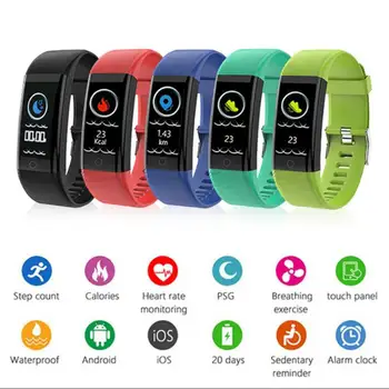 

2018 Fashion Fitness Tracker Step Counter Activity Monitor Band Smart Bracelet Clock Vibration Wristband IOS Android phone